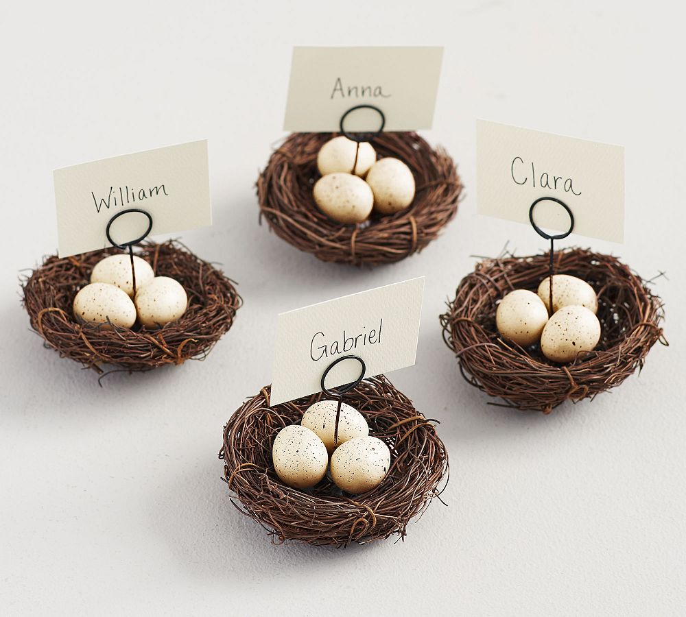 Egg Nest Place Card Holders, Set of 4