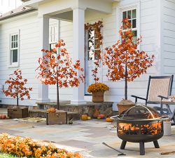 Lit Faux Maple Tree