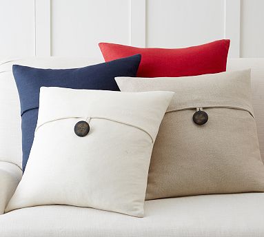 button pillow case