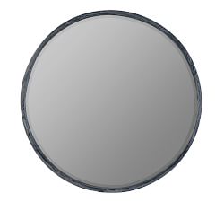 Silverdale Fir Wood Frame Round Wall Mirror