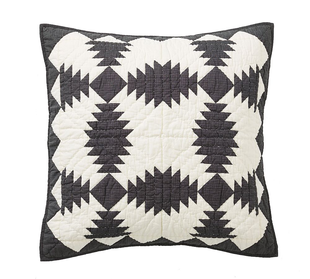 Tallie Geo Print Cotton Quilted Sham