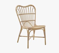 Margret Alu-Rattan Outdoor Dining Chair