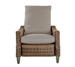 Abrego All-Weather Wicker Recliner