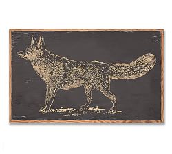 Fox Carved Wood Wall Art