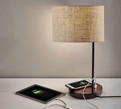 Greylock Wooden USB Table Lamp (16&quot;)