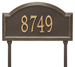 Providence Arch Lawn Address Plaques