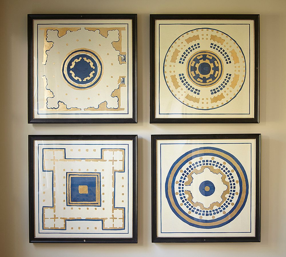 Garden in Gold Framed Prints