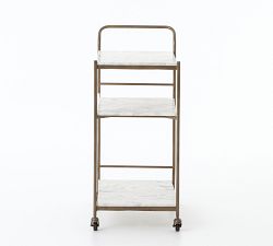 Burwell Marble Bar Cart (30&quot;)