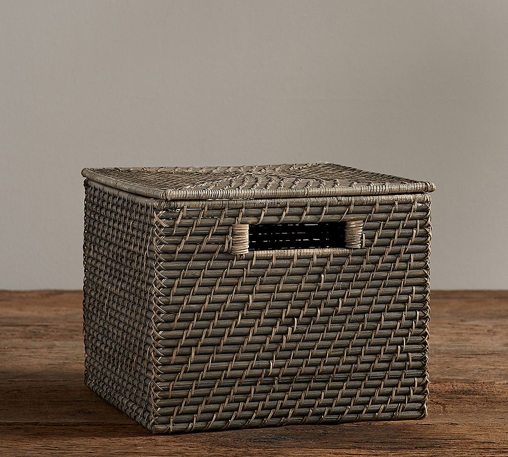 Cassie Tightweave Lidded File Bin