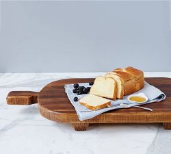 Reclaimed Wood Rectangle Footed Serving Board