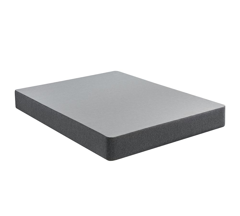 Twin Standard Profile Gray Steel and Wood Box Spring
