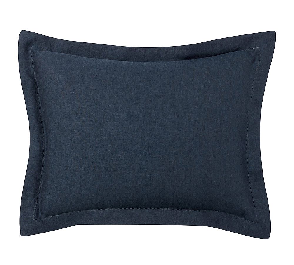 Belgian Flax Linen Sham Set of 2-Midnight