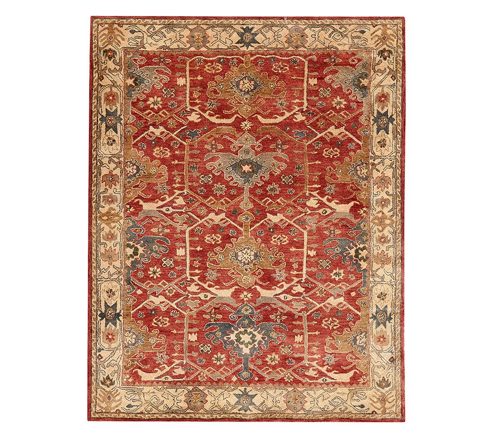 Channing Red Multi Hand-Tufted Wool 8' x 10' Rug