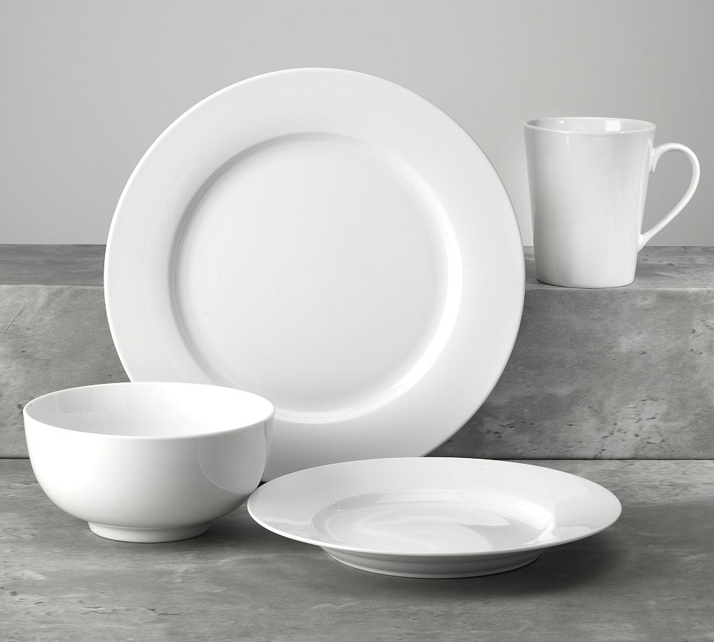 Everyday Classic Rim Porcelain 16-Piece Dinnerware Set
