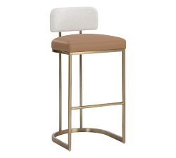 Boone Faux Leather Stool