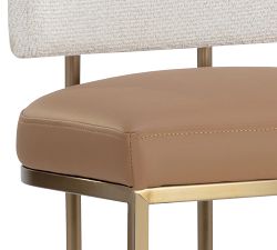 Boone Faux Leather Stool