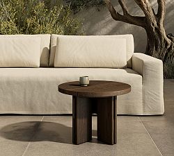 Robertson Teak Round Outdoor End Table (22&quot;)