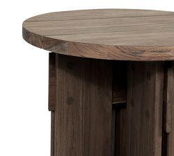 Robertson Teak Round Outdoor End Table (22&quot;)
