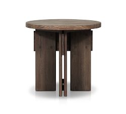 Robertson Teak Round Outdoor End Table (22&quot;)