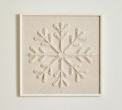 Recycled Wood And Cotton Rope Snowflake