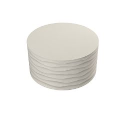 Jen Concrete Round Outdoor Coffee Table (24&quot;-32&quot;)