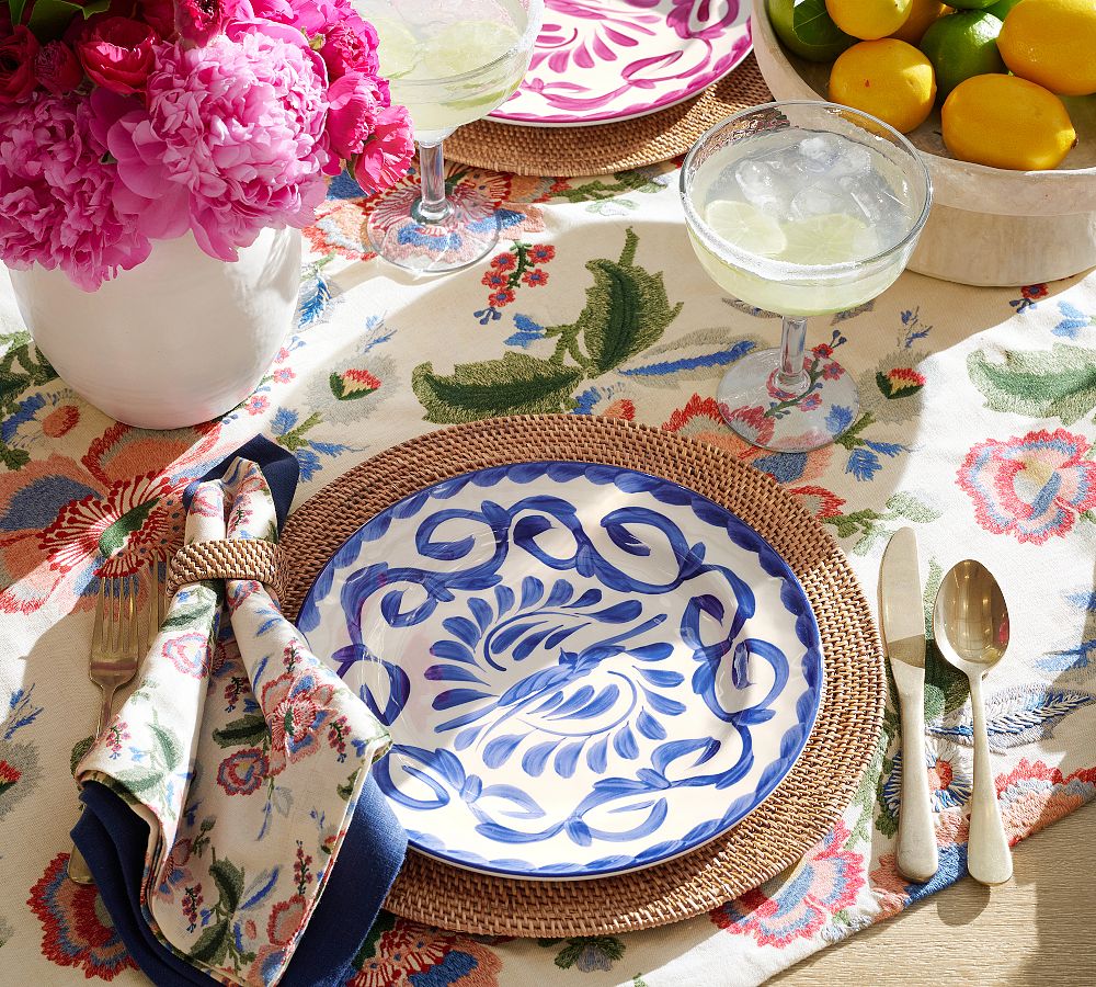 Puebla Outdoor Melamine Dinner Plates