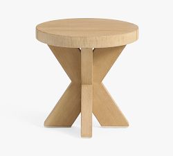 Modern Farmhouse Round Outdoor Side Table (20&quot;)