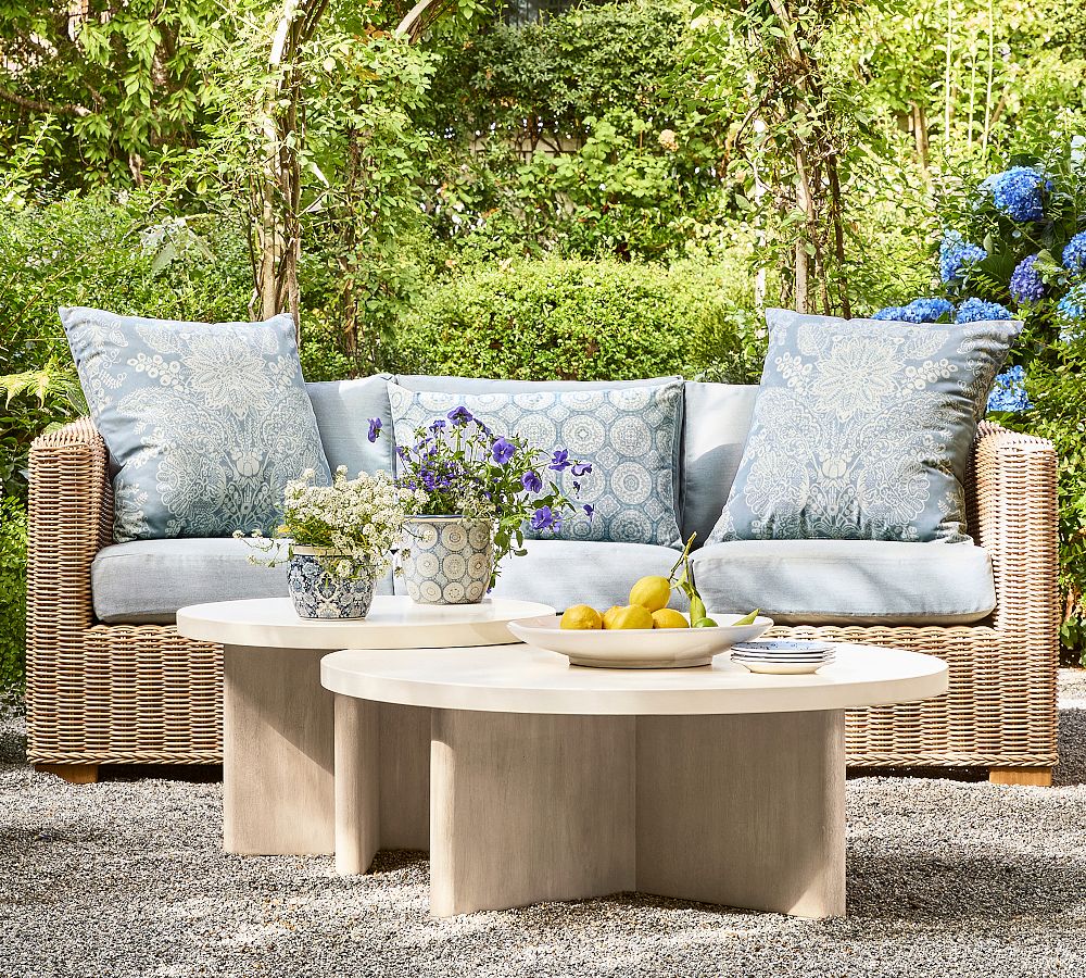 Huntington Wicker Outdoor Sofa 81" - Natural Style