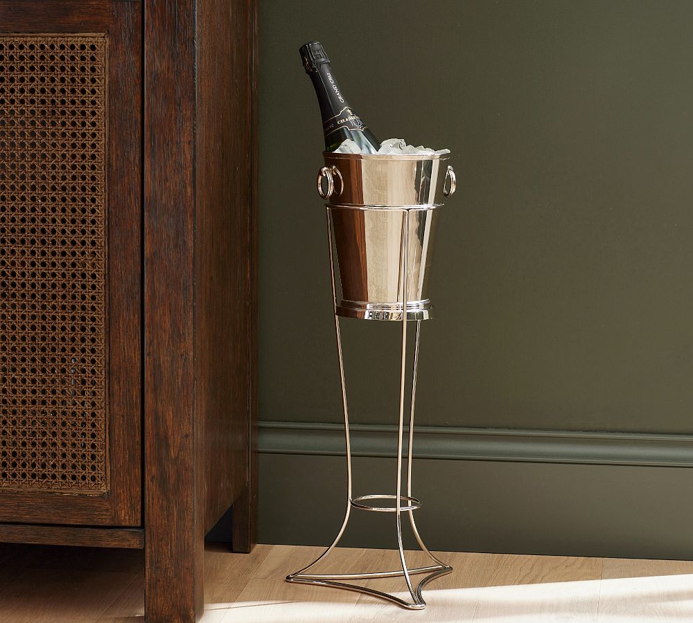 Open Box: Heritage Silver Champagne Holder with Stand