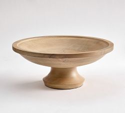 Sierra Wood Footed Bowl
