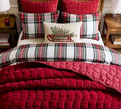 Stewart Plaid Cotton Duvet Cover