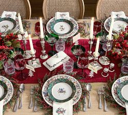 12 Days of Christmas Stoneware Salad Plates - Mixed Set of 12