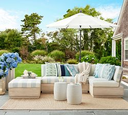 Deia Stone Round Outdoor Side Table (16&quot;)