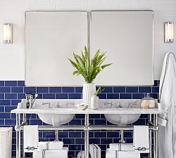 Vintage Rounded Rectangular Mirror
