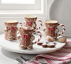 Gingerbread Stoneware Mugs