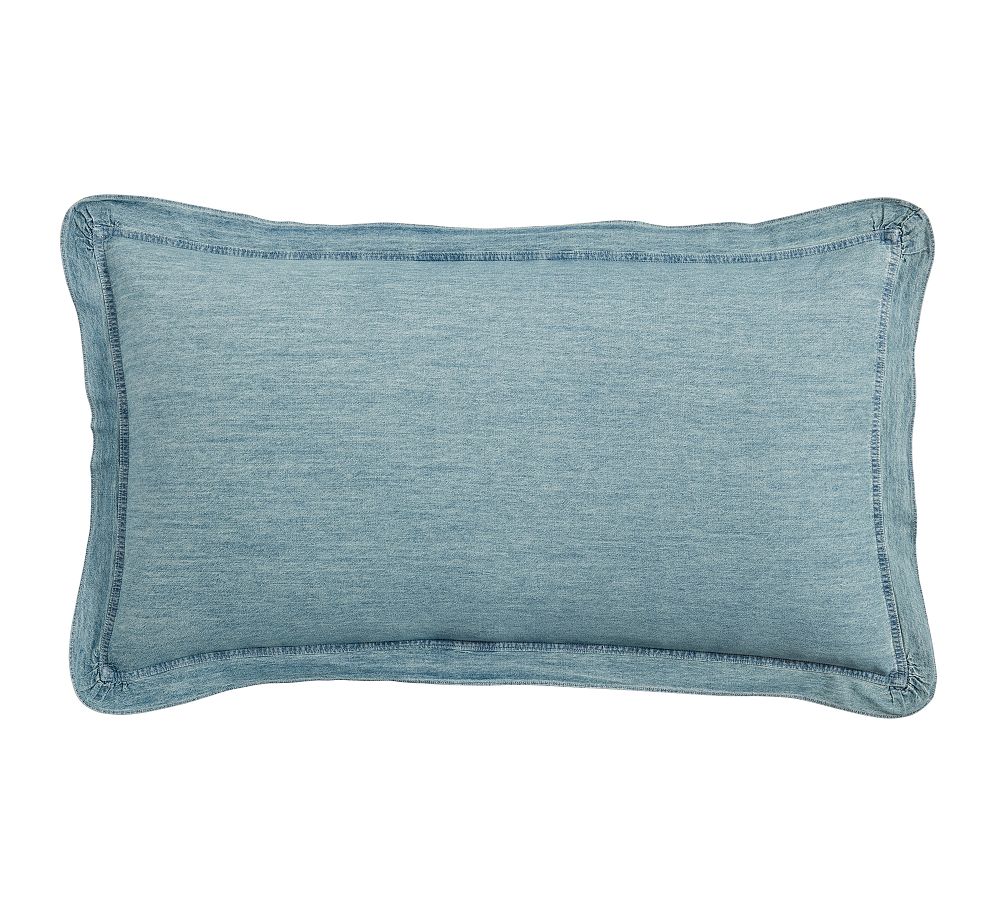Soft Washed Denim Sham -King