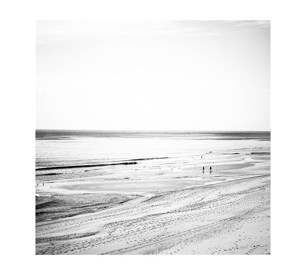 Black &amp; White Bay Blues Framed Print by Cindy Taylor