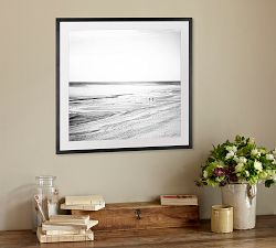 Black &amp; White Bay Blues Framed Print by Cindy Taylor