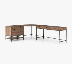 Graham Corner Desk with File Cabinet (101.5&quot;)