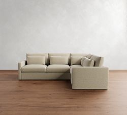 Westwood Slim Arm Deep Seat 3-Piece Sectional (119&quot;)