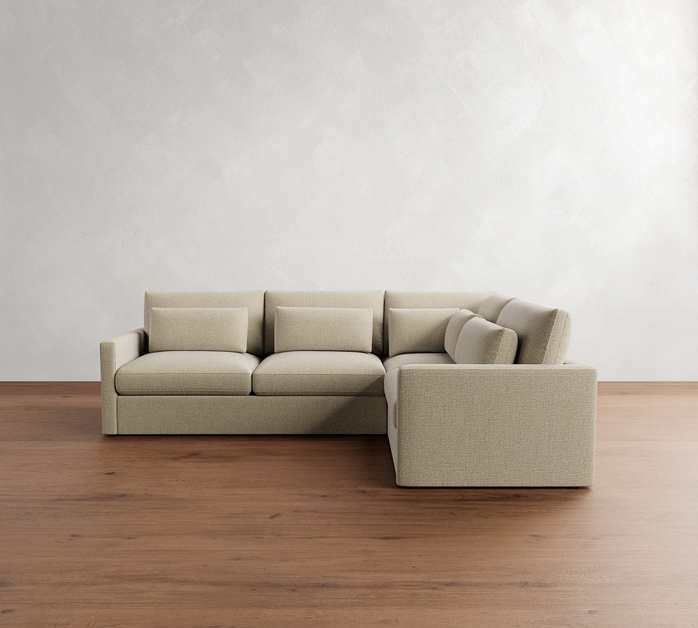 Westwood Slim Arm Deep Seat 3-Piece Sectional (119&quot;)