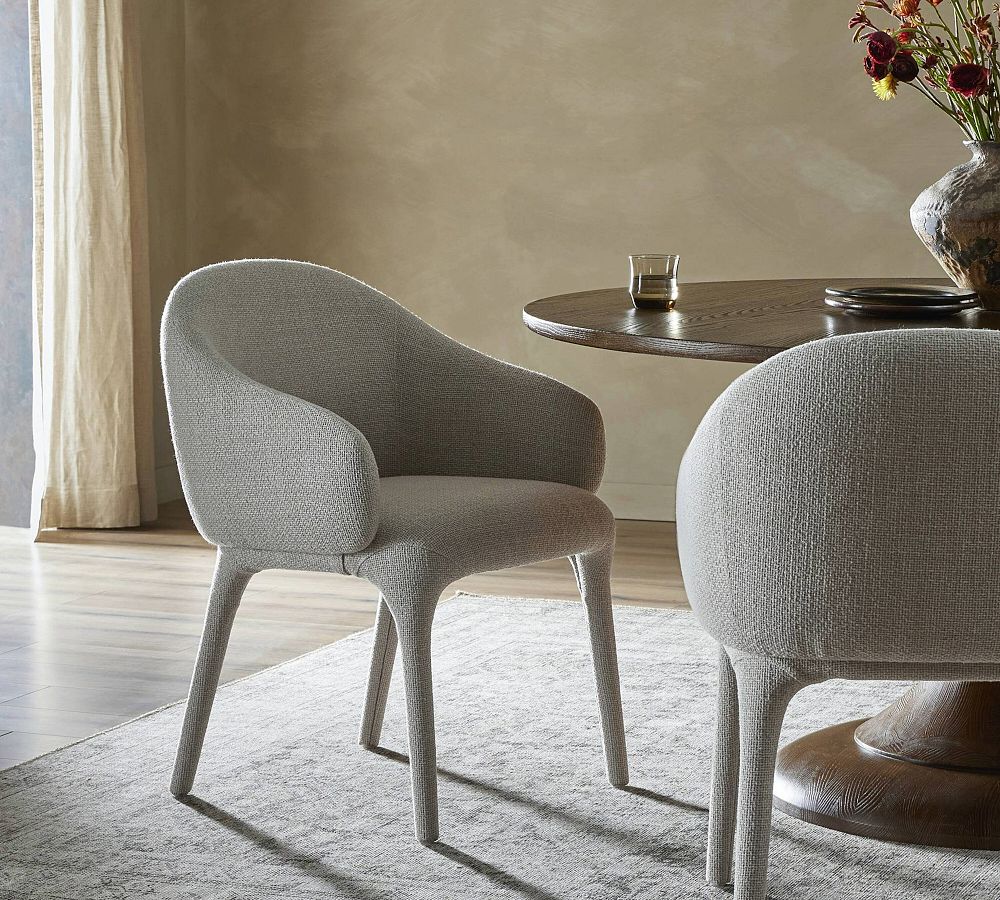 Fully Upholstered Dining Armchair
