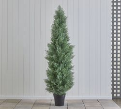 Pinecroft Estate Outdoor Safe Faux Cedar Topiaries