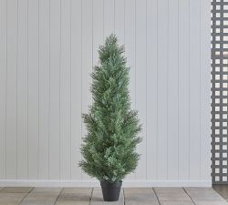 Pinecroft Estate Outdoor Safe Faux Cedar Topiaries