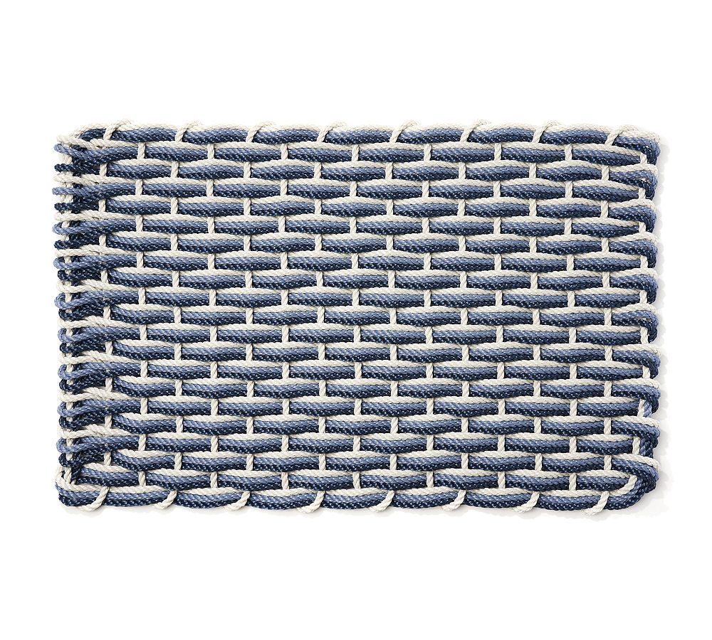 Open Box: The Rope Co. Coastal Tri-Tone Handwoven Doormat