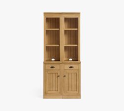 Aubrey Narrow Storage Shelf with Cabinet (36&quot;)&#8203;