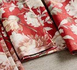 Anne Floral Organic Cotton Napkins - Set of 4
