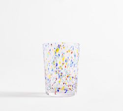 Confetti Splatter Tumbler Glasses - Set of 4