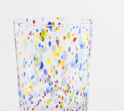 Confetti Splatter Tumbler Glasses - Set of 4