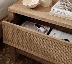 Marina Cane Nightstand (32&quot;)